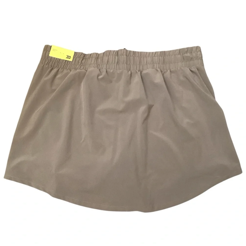 All in Motion Flex‎ Woven Skort Taupe Color Size XXL NEW Athleisure Tennis